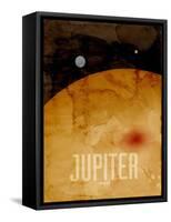 The Planet Jupiter-Michael Tompsett-Framed Stretched Canvas