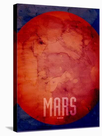 The Planet Mars-Michael Tompsett-Stretched Canvas