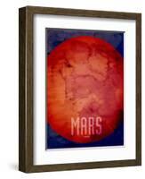 The Planet Mars-Michael Tompsett-Framed Art Print