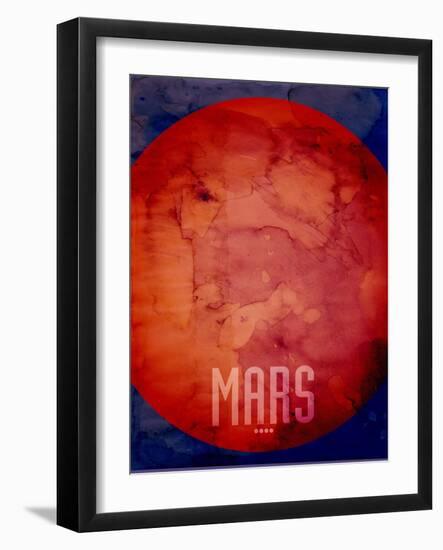 The Planet Mars-Michael Tompsett-Framed Art Print