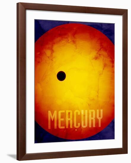 The Planet Mercury-Michael Tompsett-Framed Art Print