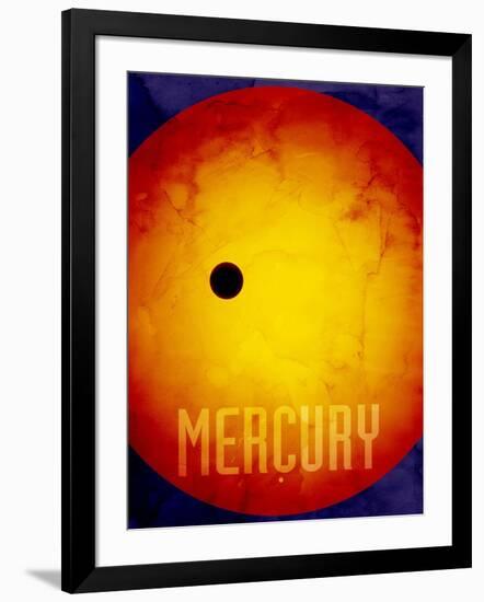 The Planet Mercury-Michael Tompsett-Framed Art Print