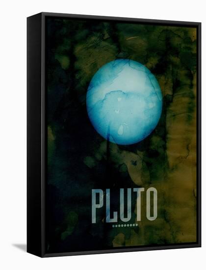 The Planet Pluto-Michael Tompsett-Framed Stretched Canvas