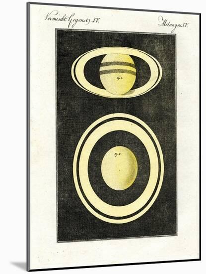 The Planet Saturn and its System of Rings-null-Mounted Giclee Print