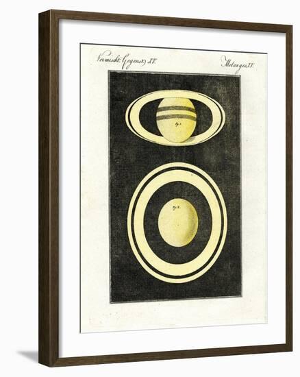 The Planet Saturn and its System of Rings-null-Framed Giclee Print