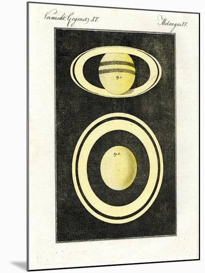 The Planet Saturn and its System of Rings-null-Mounted Giclee Print