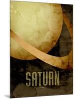 The Planet Saturn-Michael Tompsett-Mounted Art Print