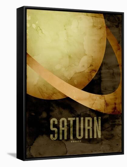 The Planet Saturn-Michael Tompsett-Framed Stretched Canvas