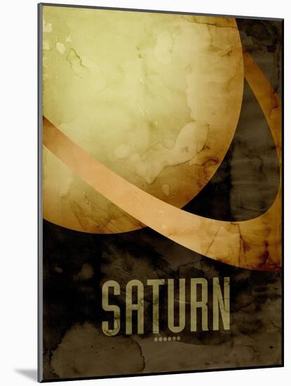 The Planet Saturn-Michael Tompsett-Mounted Art Print