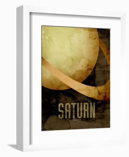 The Planet Saturn-Michael Tompsett-Framed Art Print