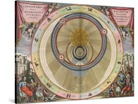 The Planisphere of Brahe, Harmonia Macrocosmica, 1660-Science Source-Stretched Canvas