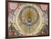 The Planisphere of Brahe, Harmonia Macrocosmica, 1660-Science Source-Framed Giclee Print