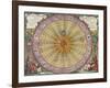 The Planisphere of Copernicus, Harmonia Macrocosmica, 1660-Science Source-Framed Giclee Print