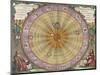 The Planisphere of Copernicus, Harmonia Macrocosmica, 1660-Science Source-Mounted Premium Giclee Print