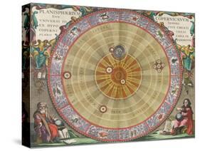 The Planisphere of Copernicus, Harmonia Macrocosmica, 1660-Science Source-Stretched Canvas