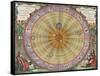 The Planisphere of Copernicus, Harmonia Macrocosmica, 1660-Science Source-Framed Stretched Canvas