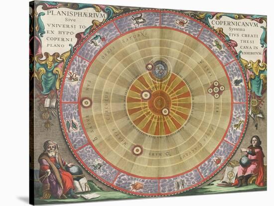 The Planisphere of Copernicus, Harmonia Macrocosmica, 1660-Science Source-Stretched Canvas