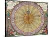 The Planisphere of Copernicus, Harmonia Macrocosmica, 1660-Science Source-Stretched Canvas