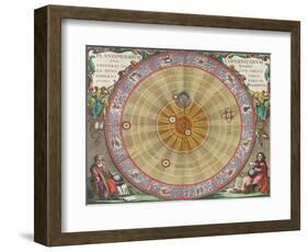 The Planisphere of Copernicus, Harmonia Macrocosmica, 1660-Science Source-Framed Giclee Print