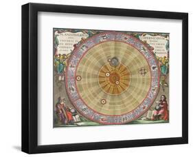 The Planisphere of Copernicus, Harmonia Macrocosmica, 1660-Science Source-Framed Giclee Print