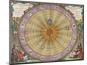 The Planisphere of Copernicus, Harmonia Macrocosmica, 1660-Science Source-Mounted Giclee Print