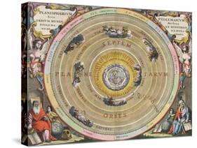 The Planisphere of Ptolemy, Harmonia Macrocosmica, 1660-Science Source-Stretched Canvas