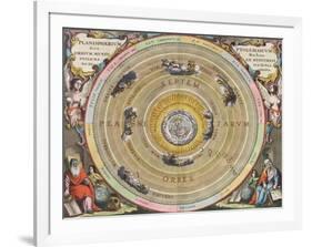 The Planisphere of Ptolemy, Harmonia Macrocosmica, 1660-Science Source-Framed Giclee Print