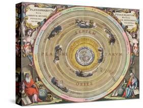 The Planisphere of Ptolemy, Harmonia Macrocosmica, 1660-Science Source-Stretched Canvas