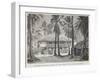 The Plantation House at Port- Au-Prince-null-Framed Art Print