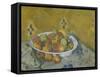 The Plate of Apples, C.1877-Paul Cezanne-Framed Stretched Canvas