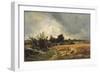 The Plateau of Ormesson - a Path Through the Corn-Francois Louis Francais-Framed Giclee Print