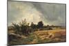 The Plateau of Ormesson - a Path Through the Corn-Francois Louis Francais-Mounted Giclee Print