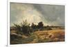 The Plateau of Ormesson - a Path Through the Corn-Francois Louis Francais-Framed Giclee Print