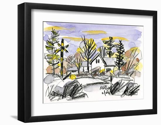 The Plateau Railway Is Covered in Snow, Komi Line-Kenji Fujimura-Framed Art Print