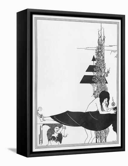 The Platonic Lament, Illustration from 'salome' by Oscar Wilde, 1894-Aubrey Beardsley-Framed Stretched Canvas
