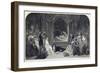 The Play Scene, Act Iii, Scene II of Hamlet by William Shakespeare, Engraved by Charles Rolls-Daniel Maclise-Framed Giclee Print