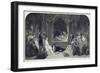 The Play Scene, Act Iii, Scene II of Hamlet by William Shakespeare, Engraved by Charles Rolls-Daniel Maclise-Framed Giclee Print