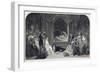 The Play Scene, Act Iii, Scene II of Hamlet by William Shakespeare, Engraved by Charles Rolls-Daniel Maclise-Framed Giclee Print