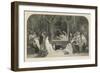 The Play Scene, Act III, Scene II of Hamlet by William Shakespeare, Engraved by Charles W. Sharpe-Daniel Maclise-Framed Giclee Print
