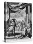 The Play Scene, from "Hamlet" by William Shakespeare (1564-1616)By Hubert Gravelot (1699-1773)-Francis Hayman-Stretched Canvas