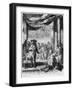 The Play Scene, from "Hamlet" by William Shakespeare (1564-1616)By Hubert Gravelot (1699-1773)-Francis Hayman-Framed Giclee Print