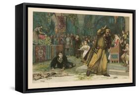 The Play Scene from Hamlet-Henry Marriott Paget-Framed Stretched Canvas