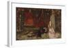 The Play Scene in Hamlet, Act III, Scene II-Edwin Austin Abbey-Framed Premium Giclee Print