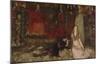 The Play Scene in Hamlet, Act III, Scene II-Edwin Austin Abbey-Mounted Premium Giclee Print