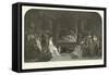 The Play Scene in Hamlet-Daniel Maclise-Framed Stretched Canvas