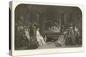 The Play Scene in Hamlet-Daniel Maclise-Stretched Canvas