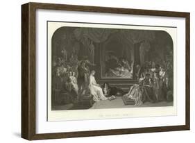 The Play Scene in Hamlet-Daniel Maclise-Framed Giclee Print