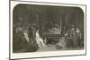 The Play Scene in Hamlet-Daniel Maclise-Mounted Giclee Print