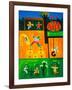 The playground, 2001,(oil on linen)-Cristina Rodriguez-Framed Giclee Print