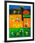 The playground, 2001,(oil on linen)-Cristina Rodriguez-Framed Giclee Print